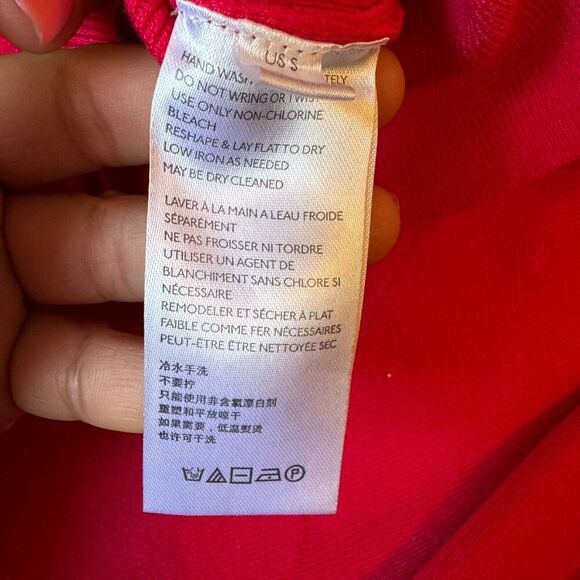 Anthropologie Saturday/Sunday Chrissy Sweater Mini Dress Size Small Pink V Neck - Picture 9 of 11